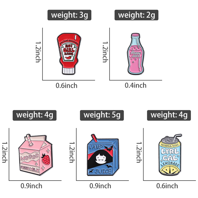 Delicious Food Enamel Pins Cus - Embroidery Gothic のレビューと価格