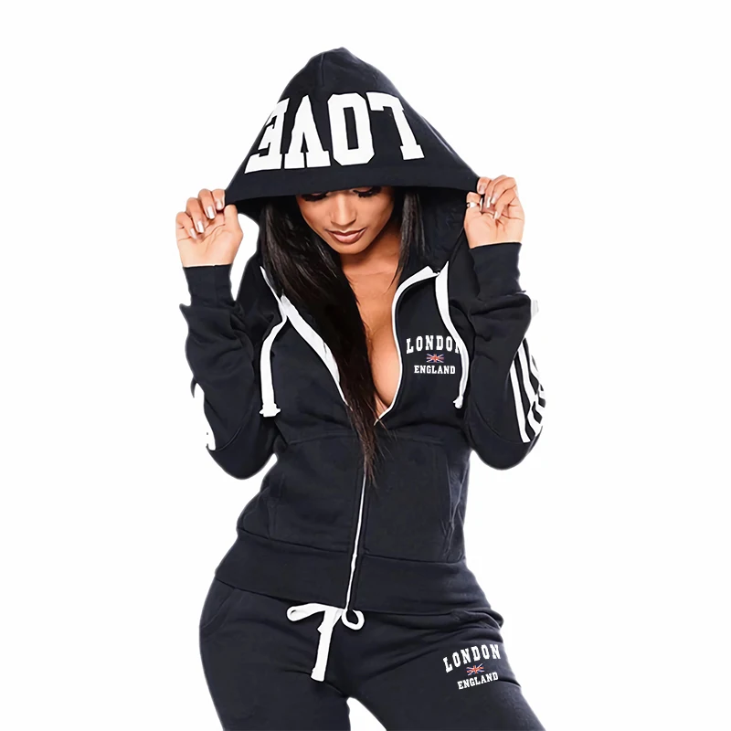 Sports Casual Daily High Quali - Embroidery Zip Up Hoodie のレビューと価格