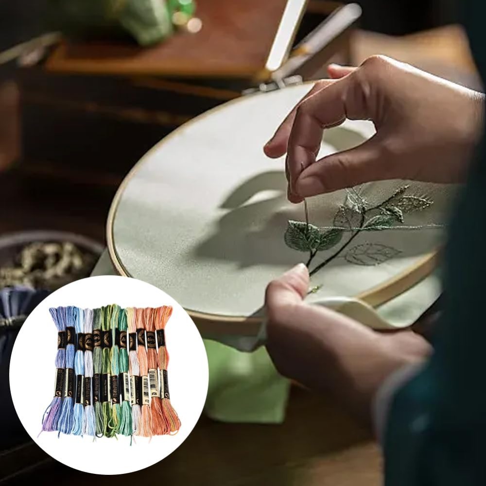12 Skeins 105 Yards Cross Stit - Embroidery Gradient のレビューと価格