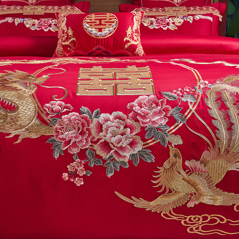 100% Cotton Bedding Set Luxury - Embroidery Quilt Cover のレビューと価格