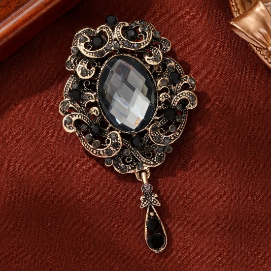 Retro court style brooch for w - Embroidery Gothic のレビューと価格