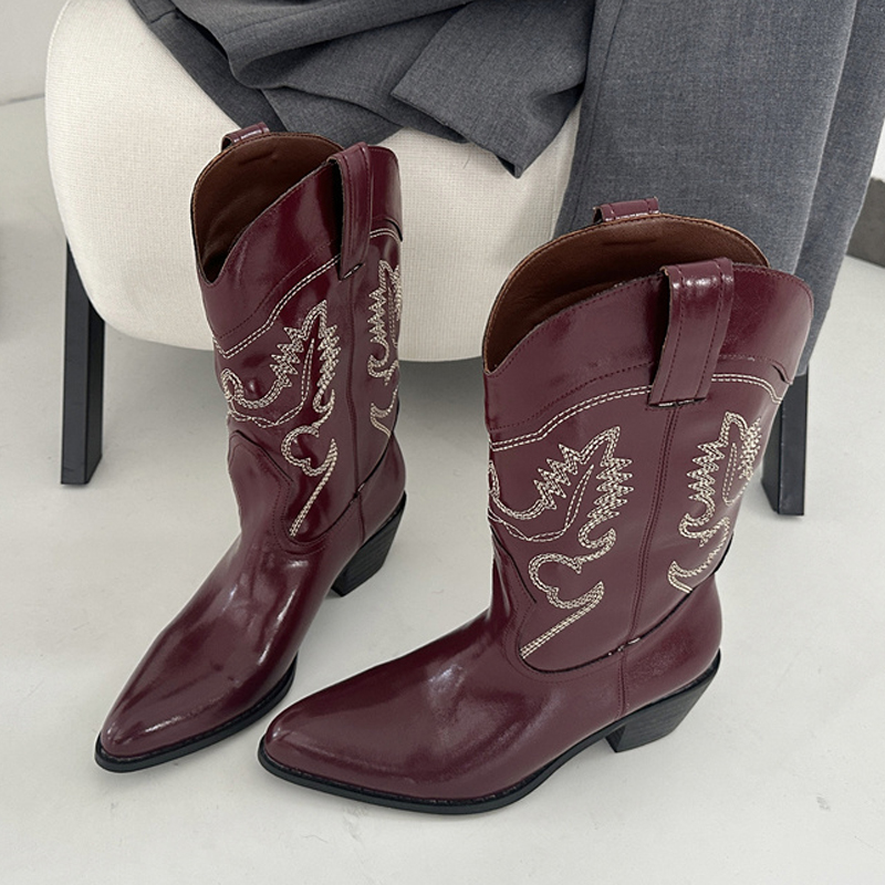 Liyke Designer Wine Red Leathe - Embroidery On Leather のレビューと価格