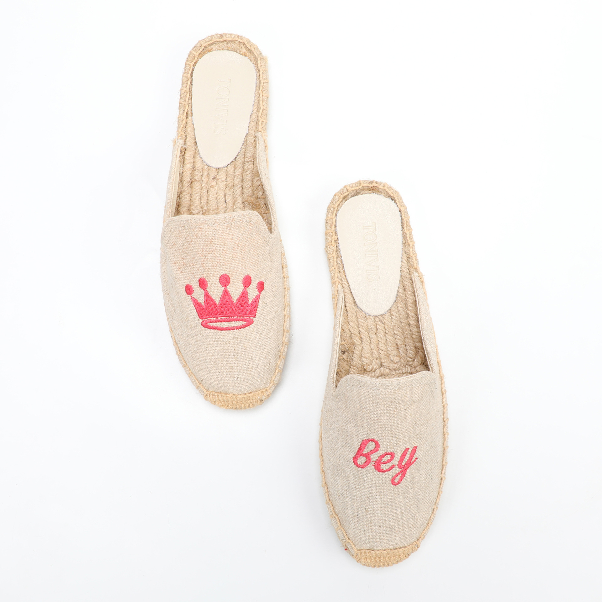 Women Floral Embroidered Espad - Embroidery On Leather のレビューと価格