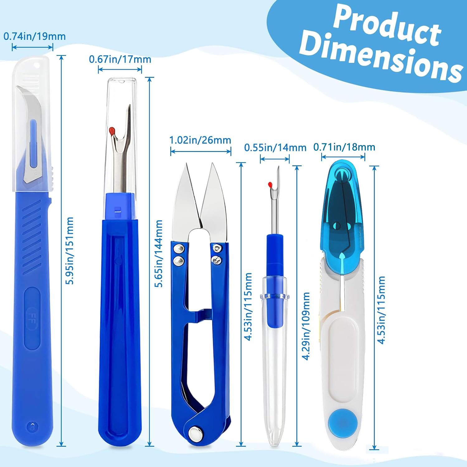 Sewing Seam Ripper Kit Colorfu - Embroidery Removal Tool のレビューと価格