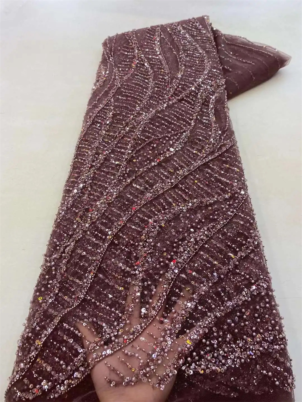 Wholesale 2025 African Sequins - Embroidery Gradient のレビューと価格
