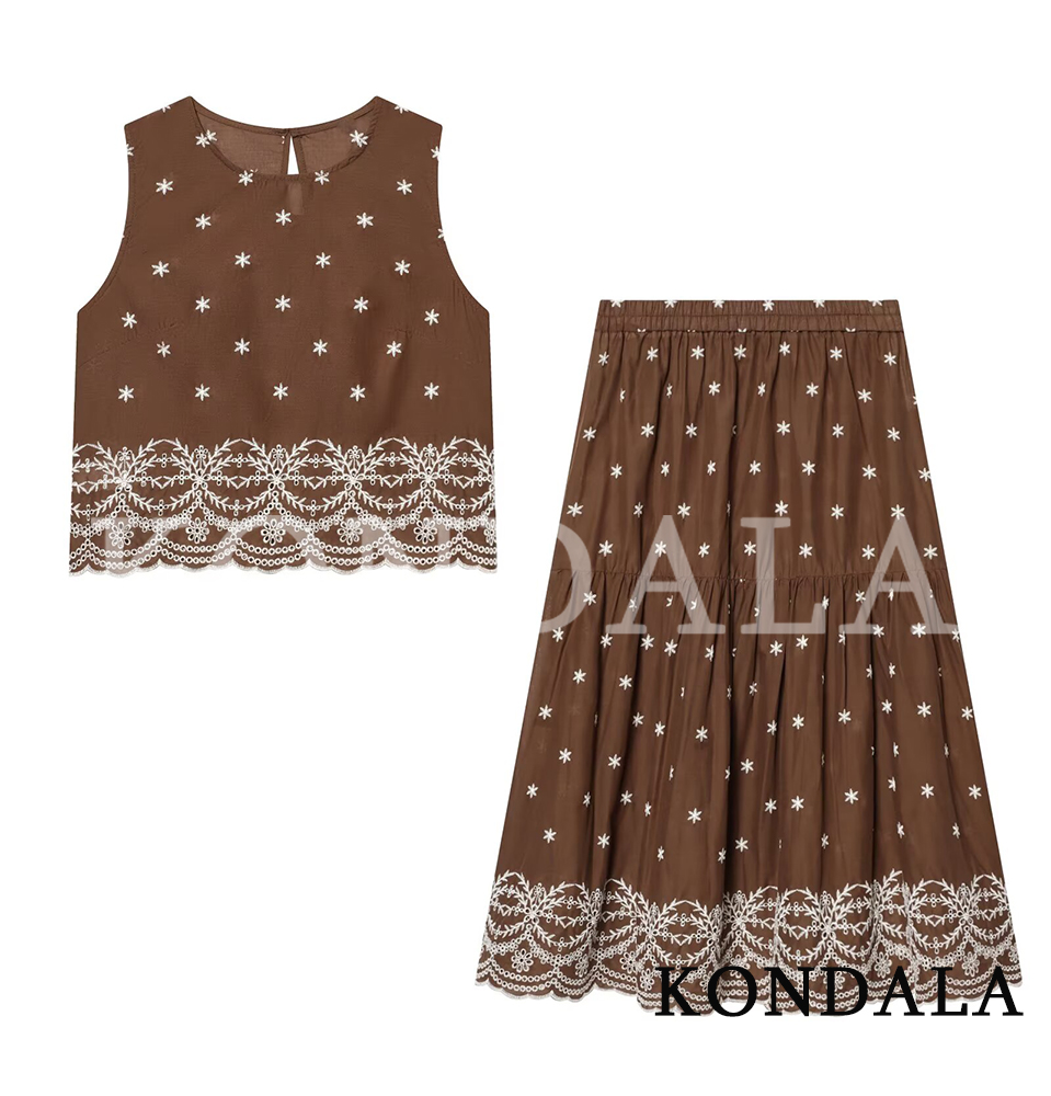KONDALA Woman Chic Embroidery  - Embroidery Vest のレビューと価格