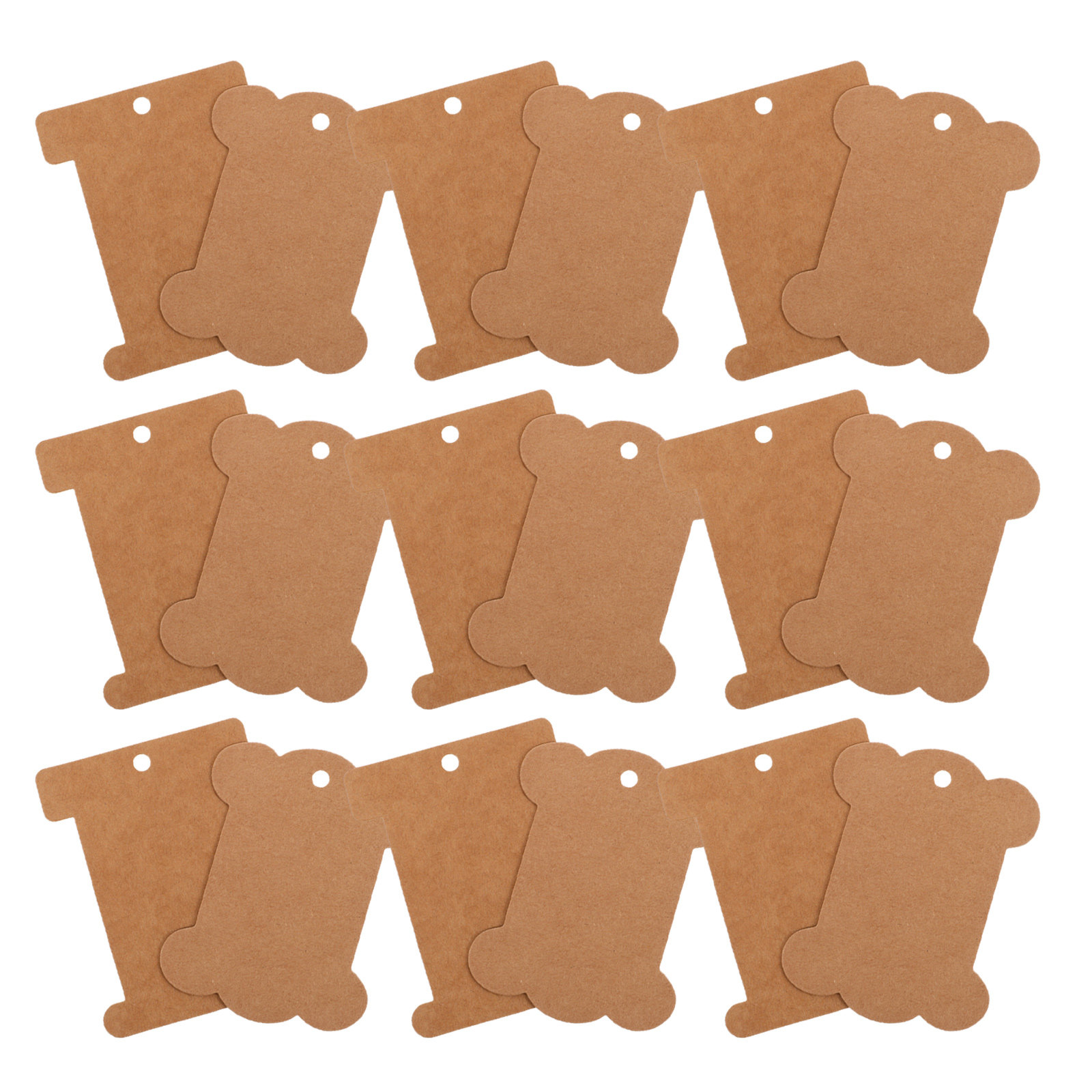 80Pcs DIY Blank Kraft Paper Th - Embroidery Thread Yarn のレビューと価格