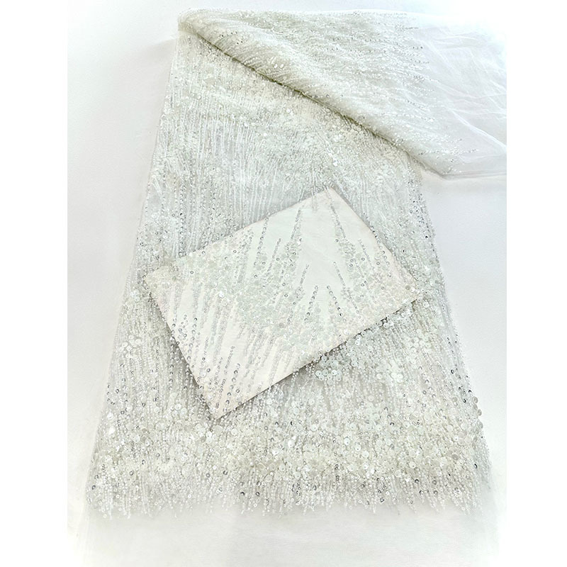 Beaded Sequins Embroidery Fabr - Embroidery Gradient のレビューと価格