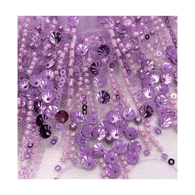 Beaded Sequins Embroidery Fabr - Embroidery Gradient のレビューと価格