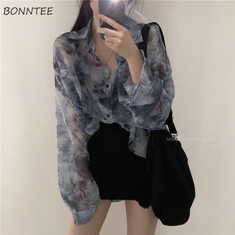 Shirts Women Fashion Tie Dye H - Embroidery Gothic のレビューと価格