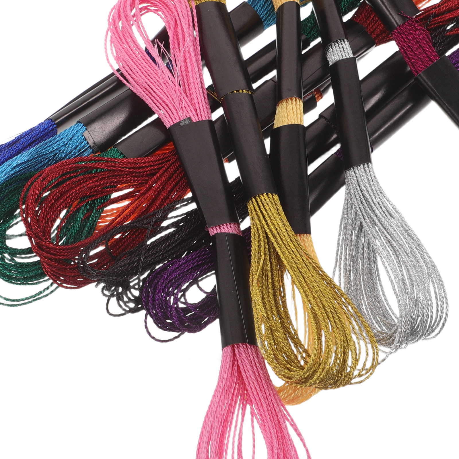 12Pcs Luxurious Metallic Embro - Embroidery Thread Yarn のレビューと価格