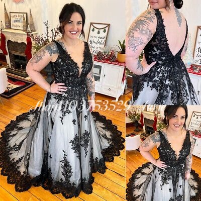 Gothic V Neck Wedding Dresses  - Embroidery Gothic のレビューと価格