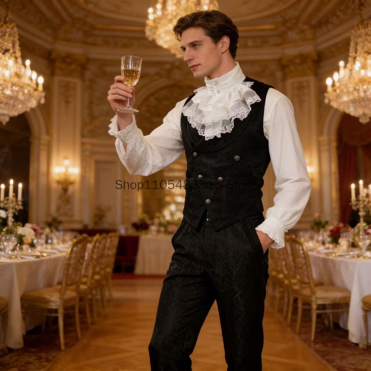 Medieval Men's Noble Vest Embr - Embroidery Vest のレビューと価格