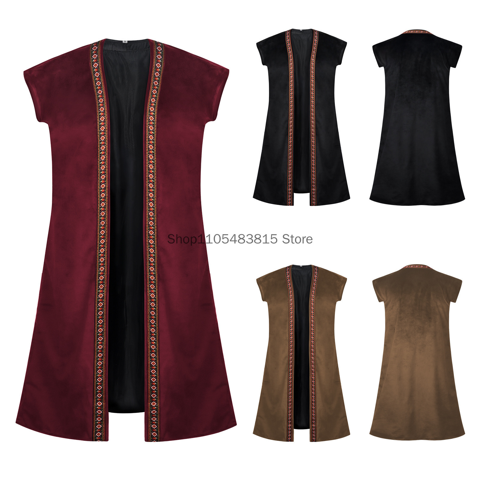 Medieval Men's Noble Vest Embr - Embroidery Vest のレビューと価格