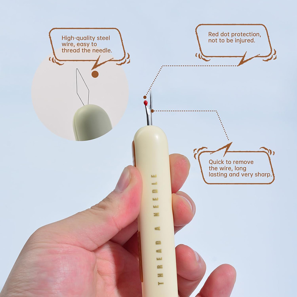 2 in 1 Needle Threader Seam Ri - Embroidery Removal Tool のレビューと価格
