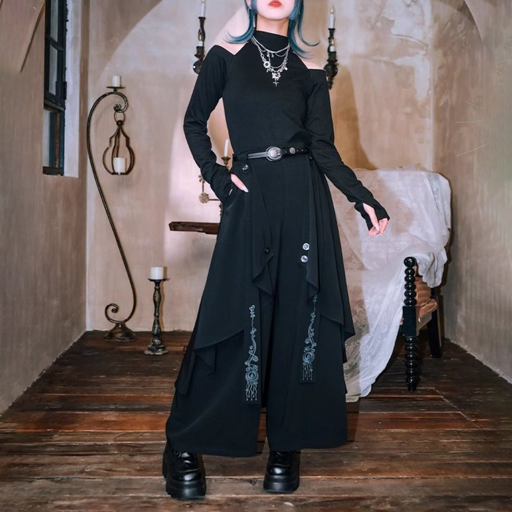 Dark Gothic Embroidered Ribbon - Embroidery Gothic のレビューと価格
