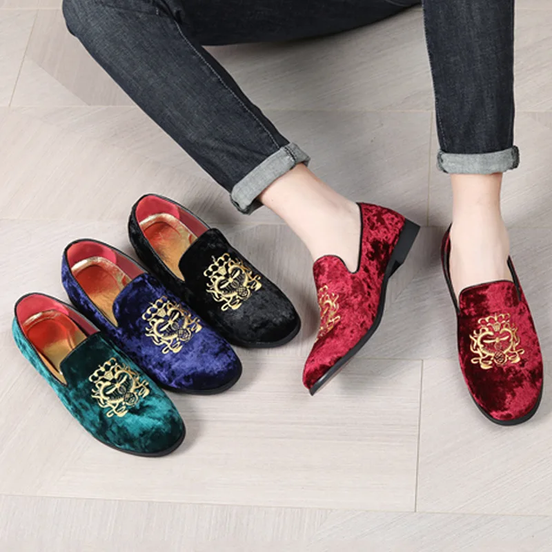Spring New Men Leather Casual  - Embroidery On Leather のレビューと価格