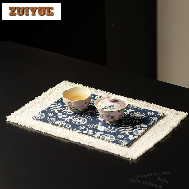 Embroidery Double-layer Tea Ta - Embroidery Cloth のレビューと価格