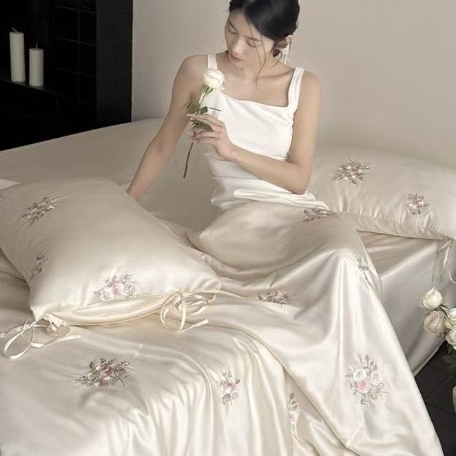 Luxury France Style Lyocell Fi - Embroidery Quilt Cover のレビューと価格