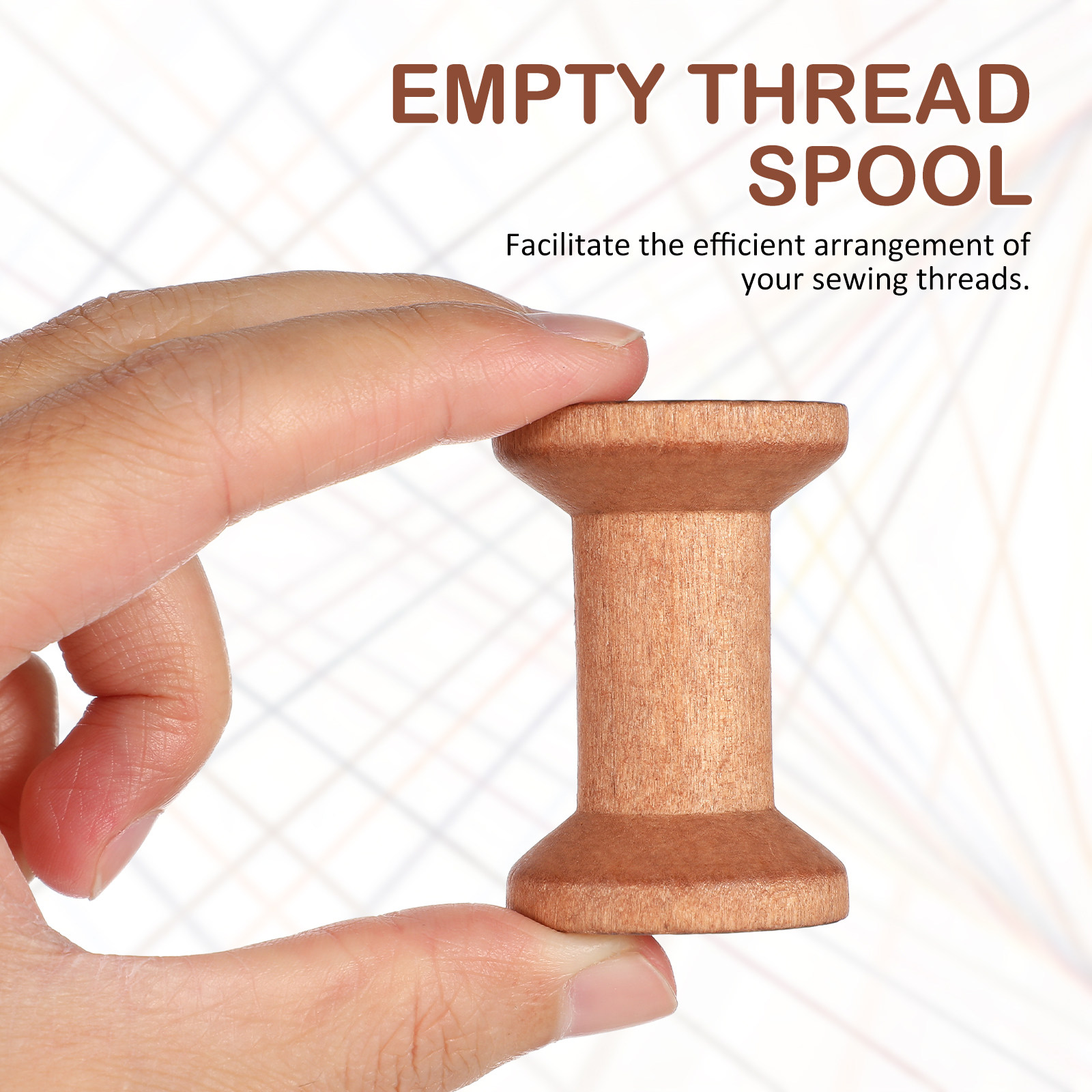 20Pcs Empty Wood Spools Thread - Embroidery Thread Yarn のレビューと価格