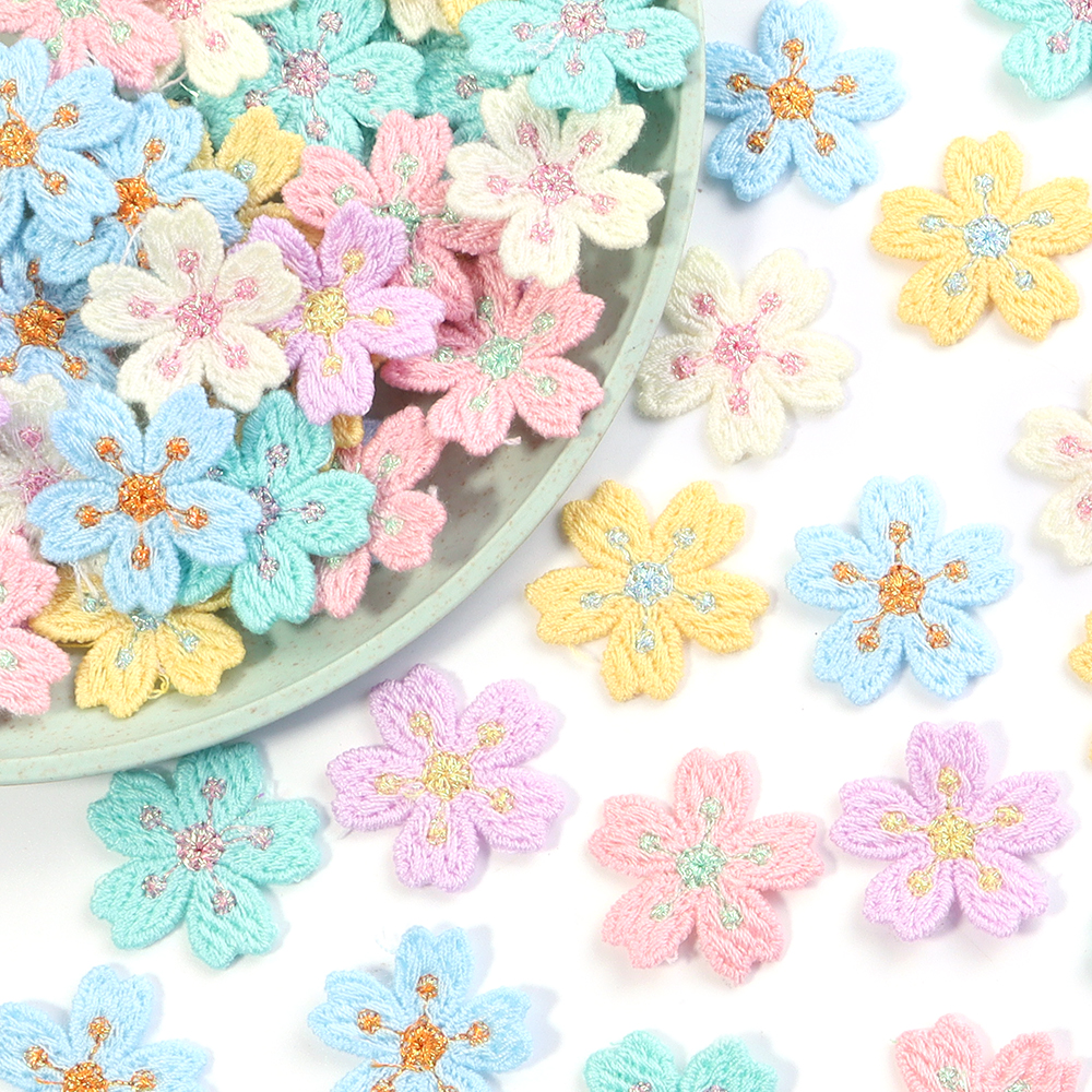 20pcs/lot Colorful 2.4cm Embro - Embroidery Cloth のレビューと価格