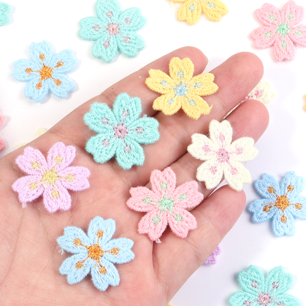20pcs/lot Colorful 2.4cm Embro - Embroidery Cloth のレビューと価格