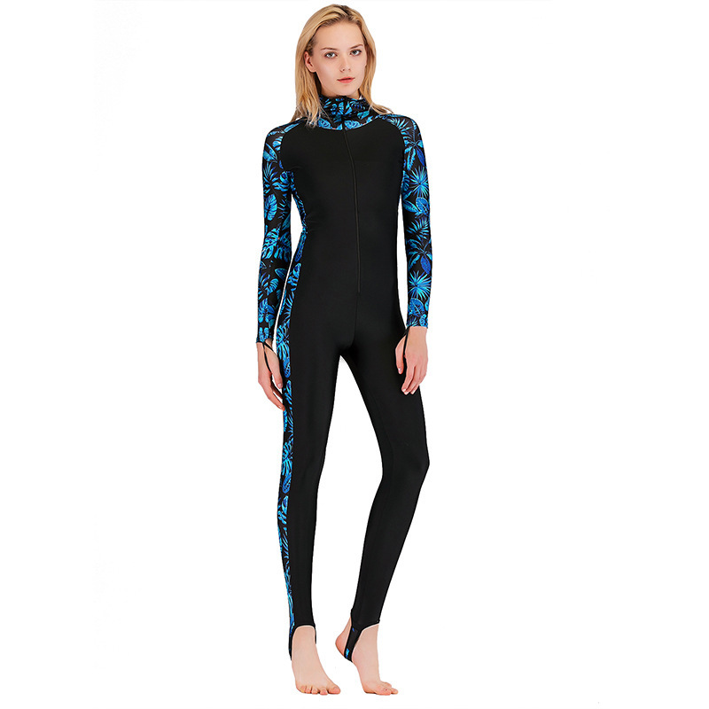 Full Body Swim Dive Skin Suit  - Embroidery Zip Up Hoodie のレビューと価格