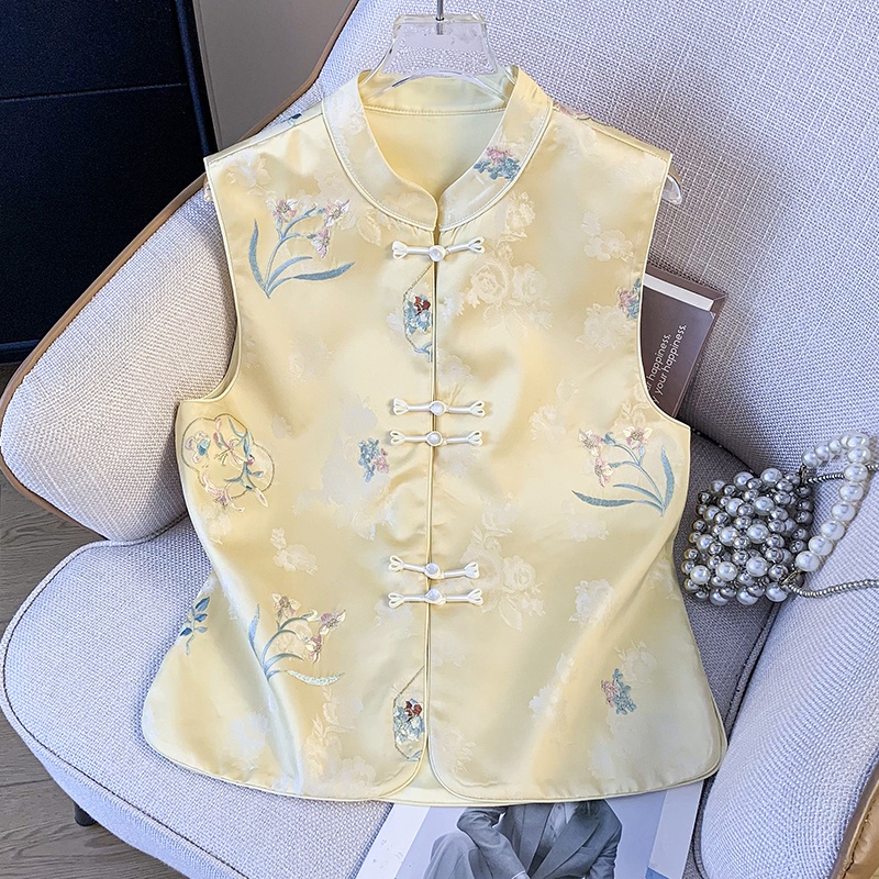 New Chinese Style Eastern Clas - Embroidery Vest のレビューと価格