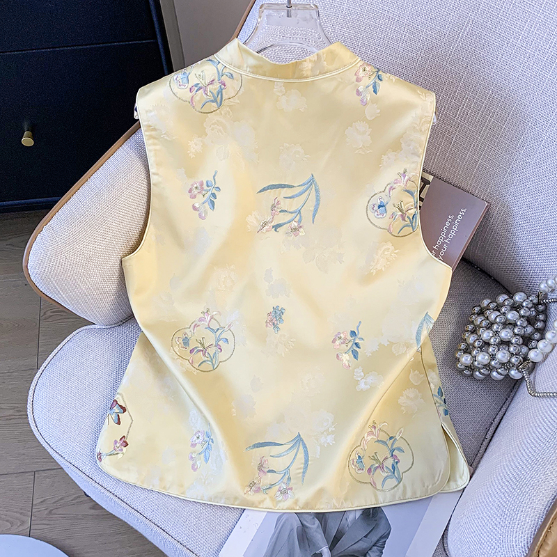 New Chinese Style Eastern Clas - Embroidery Vest のレビューと価格