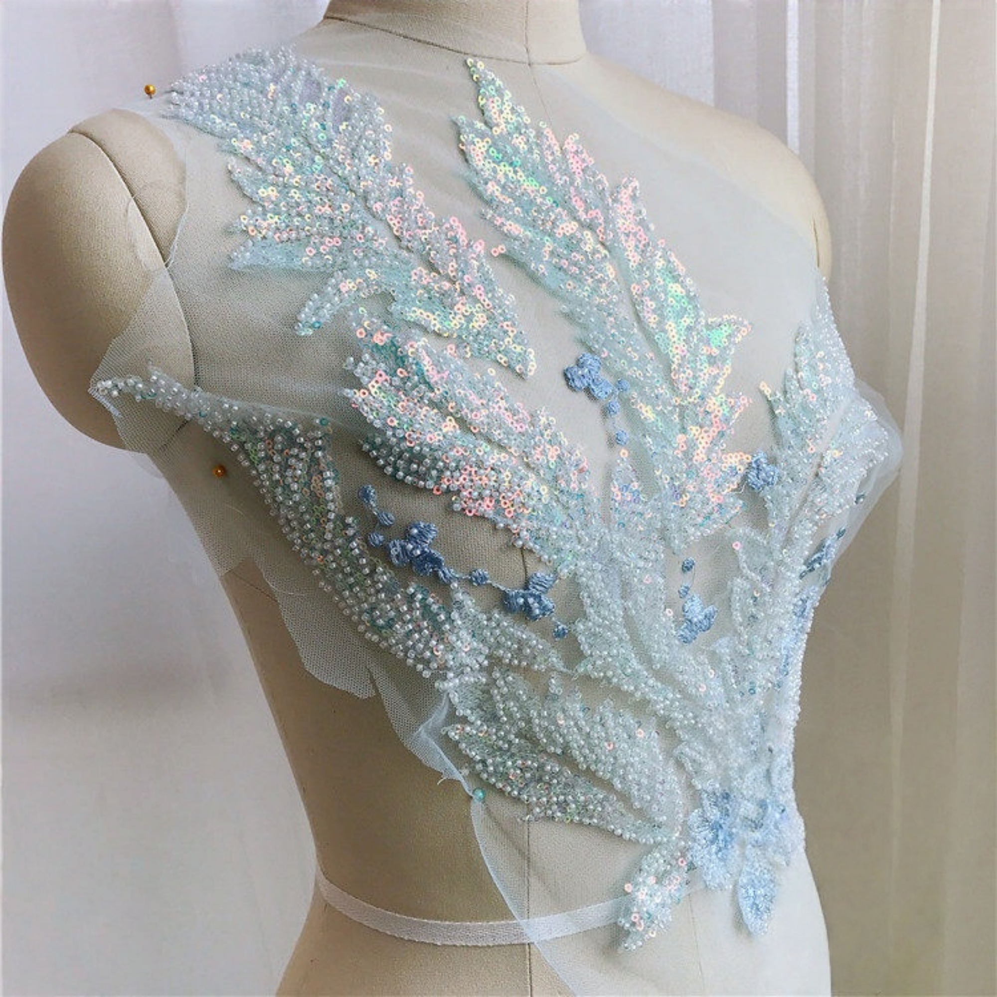 1PCS 34CMX50CM Sparkling Beads - Embroidery Thread Yarn のレビューと価格