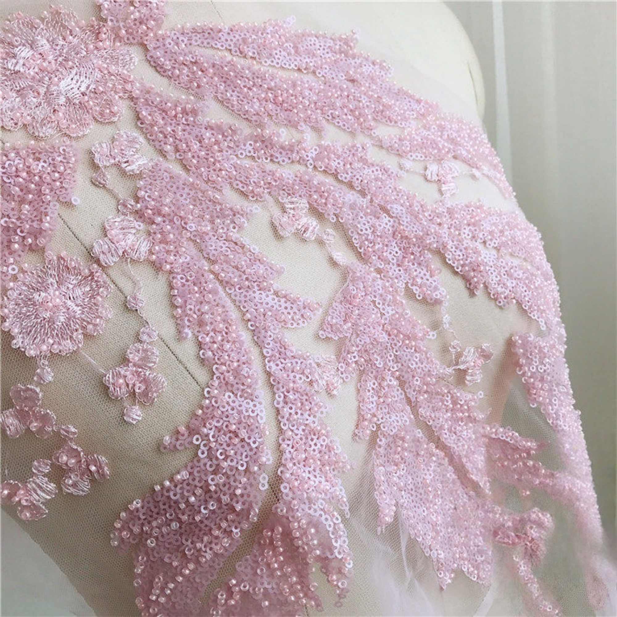 1PCS 34CMX50CM Sparkling Beads - Embroidery Thread Yarn のレビューと価格