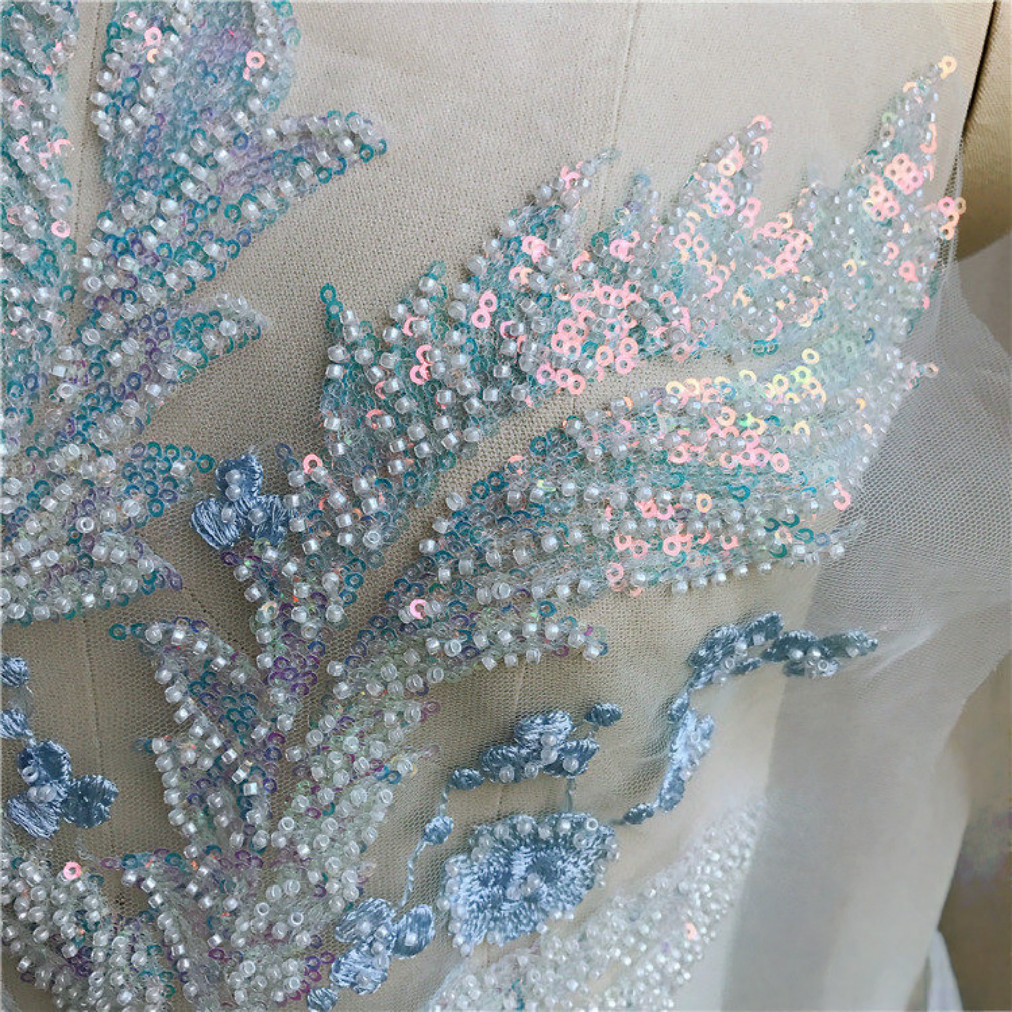 1PCS 34CMX50CM Sparkling Beads - Embroidery Thread Yarn のレビューと価格