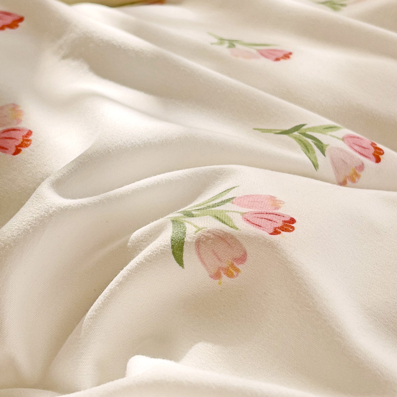 3-piece  Knitted And Washed Do - Embroidery Quilt Cover のレビューと価格