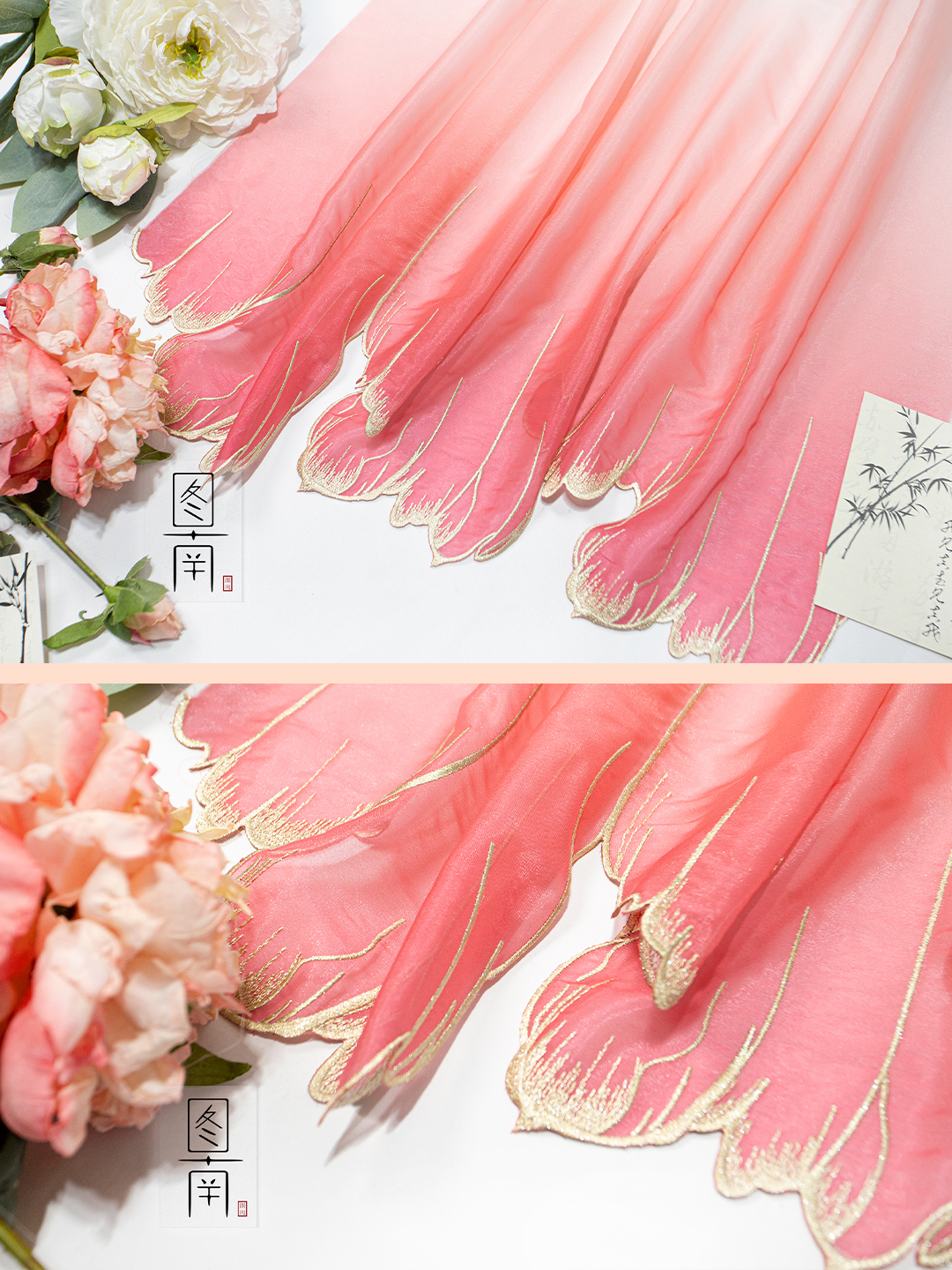 embroidery green blue Gradient - Embroidery Cloth のレビューと価格