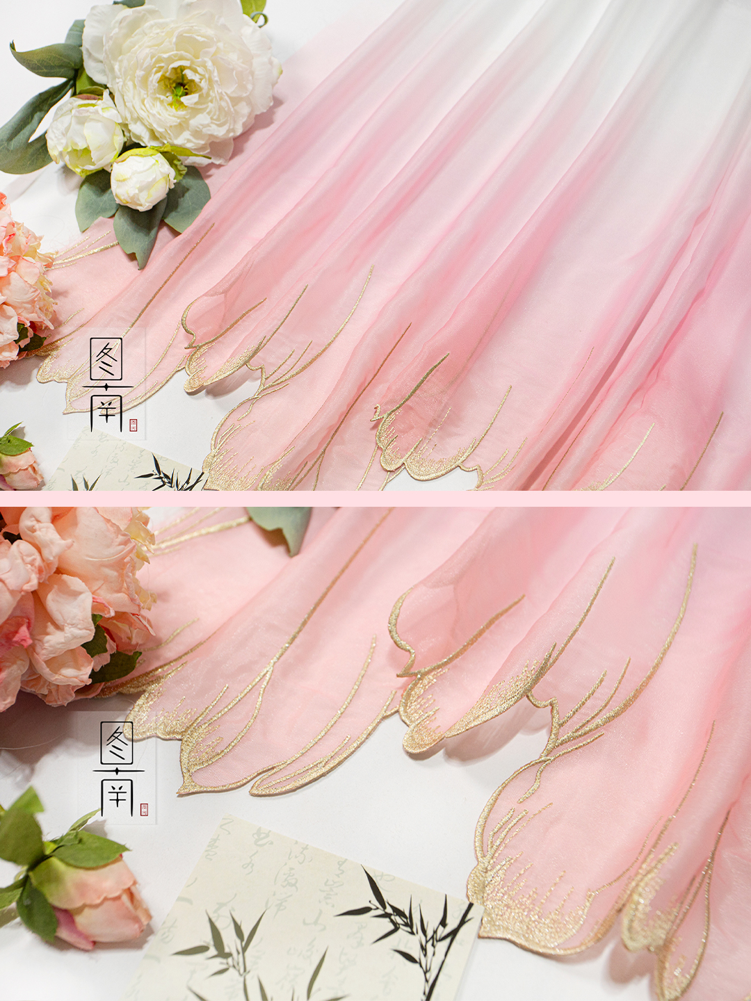 embroidery green blue Gradient - Embroidery Cloth のレビューと価格